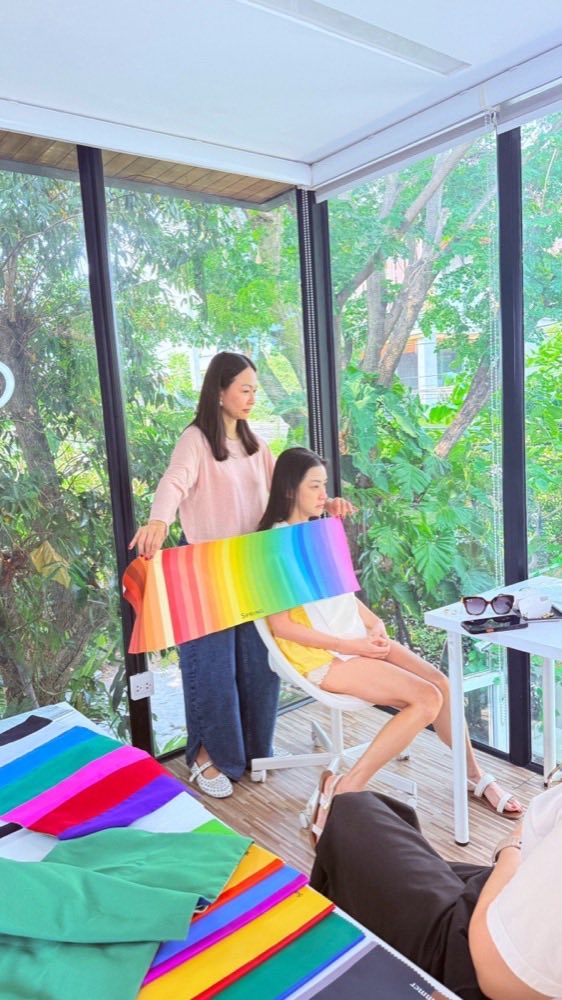 วิเคราะห์นอกสถานที่ ริมกระจกที่แสงธรรมชาติเข้าถึง